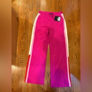 NWT GSTQ knock out pink wide leg pants size 4 $248